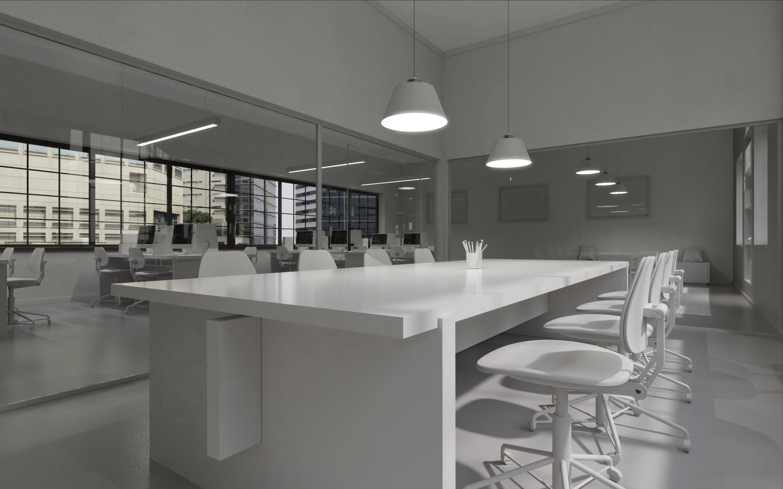 BandGap – the Casambi Office simulator, Focus scene